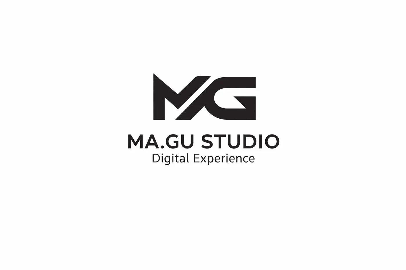 Logo Ma.Gu Studio Digital Experience su fondo bianco